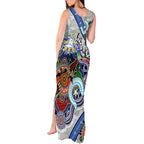 Custom NAIDOC Week 2024 North Melbourne Kangaroos Tank Maxi Dress Australia Aboriginal Dot Painting