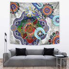 Custom NAIDOC Week 2024 North Melbourne Kangaroos Tapestry Australia Aboriginal Dot Painting