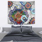 Custom NAIDOC Week 2024 North Melbourne Kangaroos Tapestry Australia Aboriginal Dot Painting