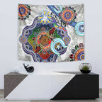 Custom NAIDOC Week 2024 North Melbourne Kangaroos Tapestry Australia Aboriginal Dot Painting
