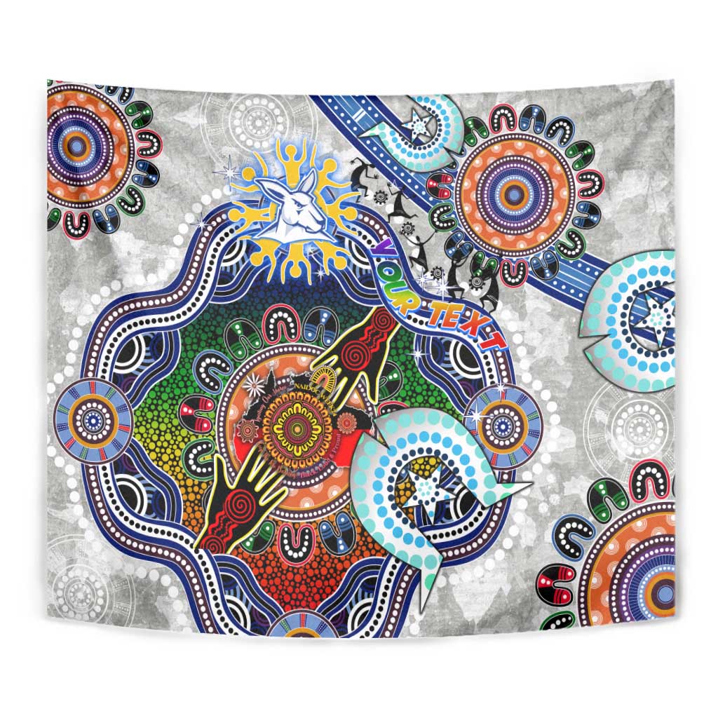 Custom NAIDOC Week 2024 North Melbourne Kangaroos Tapestry Australia Aboriginal Dot Painting