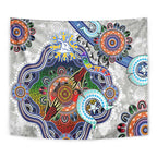Custom NAIDOC Week 2024 North Melbourne Kangaroos Tapestry Australia Aboriginal Dot Painting