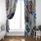 Custom NAIDOC Week 2024 North Melbourne Kangaroos Window Curtain Australia Aboriginal Dot Painting