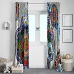 Custom NAIDOC Week 2024 North Melbourne Kangaroos Window Curtain Australia Aboriginal Dot Painting