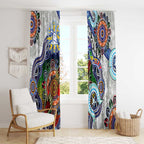 Custom NAIDOC Week 2024 North Melbourne Kangaroos Window Curtain Australia Aboriginal Dot Painting