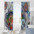 Custom NAIDOC Week 2024 North Melbourne Kangaroos Window Curtain Australia Aboriginal Dot Painting
