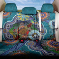 Custom NAIDOC Week 2024 Port Adelaide Power Back Car Seat Cover Australia Aboriginal Dot Painting