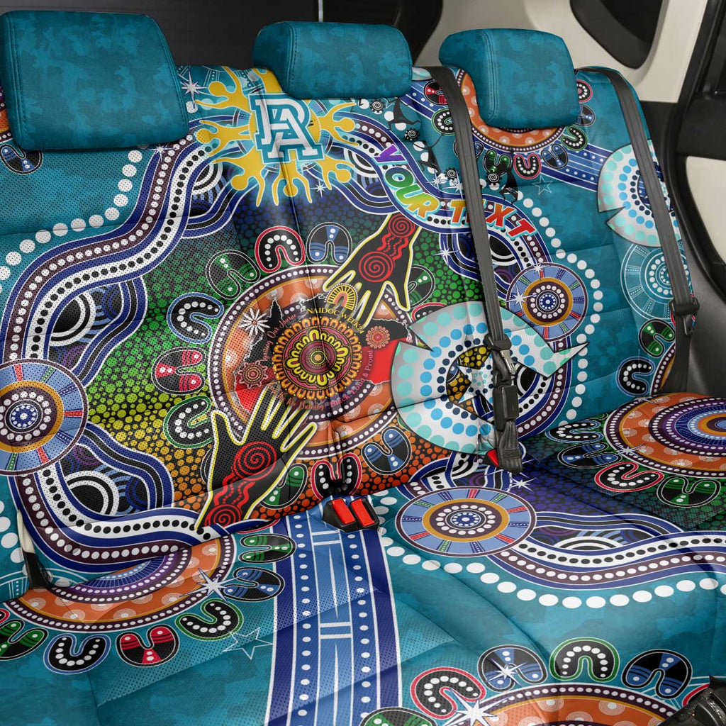 Custom NAIDOC Week 2024 Port Adelaide Power Back Car Seat Cover Australia Aboriginal Dot Painting
