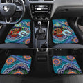 Custom NAIDOC Week 2024 Port Adelaide Power Car Mats Australia Aboriginal Dot Painting