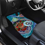 Custom NAIDOC Week 2024 Port Adelaide Power Car Mats Australia Aboriginal Dot Painting
