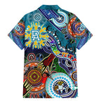 Custom NAIDOC Week 2024 Port Adelaide Power Family Matching Mermaid Dress and Hawaiian Shirt Australia Aboriginal Dot Painting