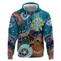 Custom NAIDOC Week 2024 Port Adelaide Power Hoodie Australia Aboriginal Dot Painting