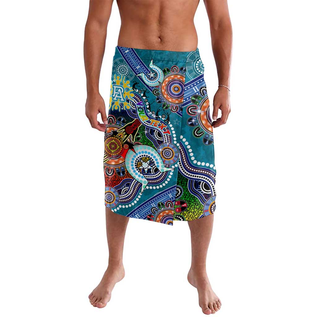 Custom NAIDOC Week 2024 Port Adelaide Power Lavalava Australia Aboriginal Dot Painting