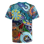 Custom NAIDOC Week 2024 Port Adelaide Power Rugby Jersey Australia Aboriginal Dot Painting