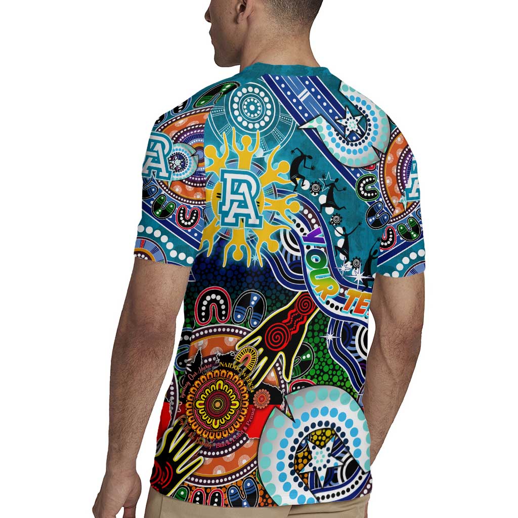 Custom NAIDOC Week 2024 Port Adelaide Power Rugby Jersey Australia Aboriginal Dot Painting
