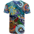 Custom NAIDOC Week 2024 Port Adelaide Power T Shirt Australia Aboriginal Dot Painting