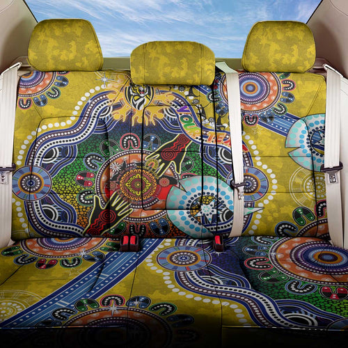Custom NAIDOC Week 2024 Richmond Tiger Back Car Seat Cover Australia Aboriginal Dot Painting