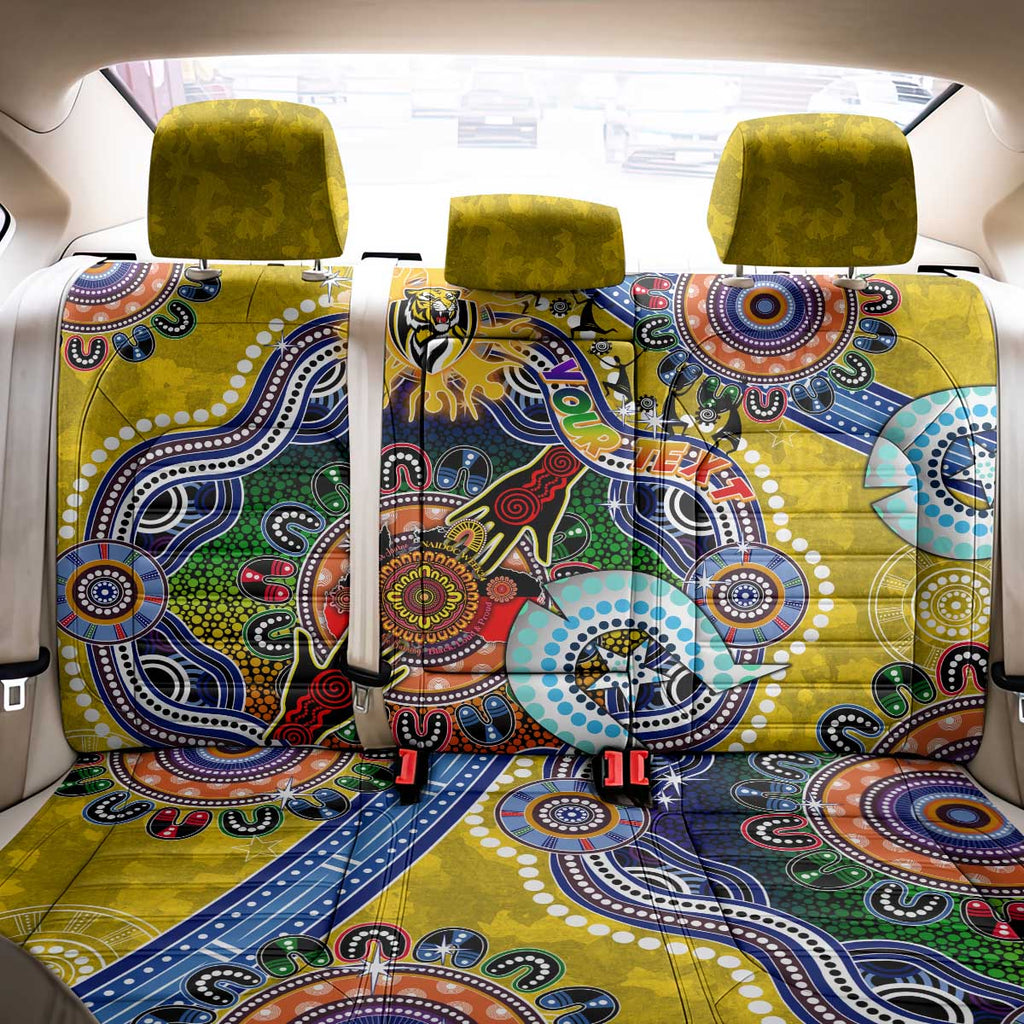 Custom NAIDOC Week 2024 Richmond Tiger Back Car Seat Cover Australia Aboriginal Dot Painting