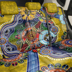 Custom NAIDOC Week 2024 Richmond Tiger Back Car Seat Cover Australia Aboriginal Dot Painting