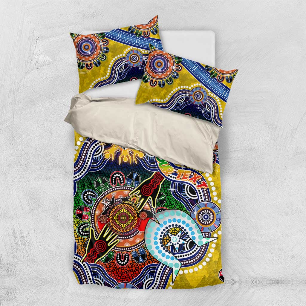 Custom NAIDOC Week 2024 Richmond Tiger Bedding Set Australia Aboriginal Dot Painting