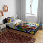 Custom NAIDOC Week 2024 Richmond Tiger Bedding Set Australia Aboriginal Dot Painting