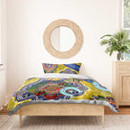 Custom NAIDOC Week 2024 Richmond Tiger Bedding Set Australia Aboriginal Dot Painting