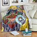 Custom NAIDOC Week 2024 Richmond Tiger Blanket Australia Aboriginal Dot Painting