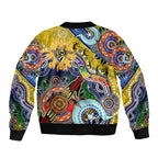 Custom NAIDOC Week 2024 Richmond Tiger Bomber Jacket Australia Aboriginal Dot Painting