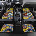 Custom NAIDOC Week 2024 Richmond Tiger Car Mats Australia Aboriginal Dot Painting