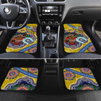 Custom NAIDOC Week 2024 Richmond Tiger Car Mats Australia Aboriginal Dot Painting