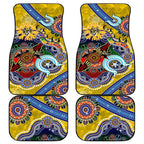 Custom NAIDOC Week 2024 Richmond Tiger Car Mats Australia Aboriginal Dot Painting