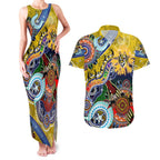 Custom NAIDOC Week 2024 Richmond Tiger Couples Matching Tank Maxi Dress and Hawaiian Shirt Australia Aboriginal Dot Painting