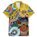 Custom NAIDOC Week 2024 Richmond Tiger Family Matching Mermaid Dress and Hawaiian Shirt Australia Aboriginal Dot Painting