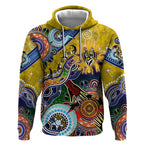 Custom NAIDOC Week 2024 Richmond Tiger Hoodie Australia Aboriginal Dot Painting