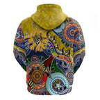 Custom NAIDOC Week 2024 Richmond Tiger Hoodie Australia Aboriginal Dot Painting
