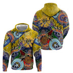 Custom NAIDOC Week 2024 Richmond Tiger Hoodie Australia Aboriginal Dot Painting