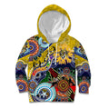 Custom NAIDOC Week 2024 Richmond Tiger Kid Hoodie Australia Aboriginal Dot Painting