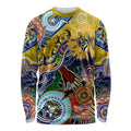 Custom NAIDOC Week 2024 Richmond Tiger Long Sleeve Shirt Australia Aboriginal Dot Painting