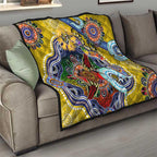 Custom NAIDOC Week 2024 Richmond Tiger Quilt Australia Aboriginal Dot Painting