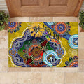 Custom NAIDOC Week 2024 Richmond Tiger Rubber Doormat Australia Aboriginal Dot Painting