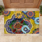 Custom NAIDOC Week 2024 Richmond Tiger Rubber Doormat Australia Aboriginal Dot Painting