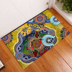 Custom NAIDOC Week 2024 Richmond Tiger Rubber Doormat Australia Aboriginal Dot Painting