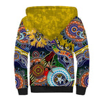 Custom NAIDOC Week 2024 Richmond Tiger Sherpa Hoodie Australia Aboriginal Dot Painting