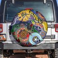 Custom NAIDOC Week 2024 Richmond Tiger Spare Tire Cover Australia Aboriginal Dot Painting