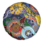 Custom NAIDOC Week 2024 Richmond Tiger Spare Tire Cover Australia Aboriginal Dot Painting