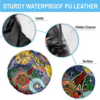 Custom NAIDOC Week 2024 Richmond Tiger Spare Tire Cover Australia Aboriginal Dot Painting
