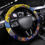 NAIDOC Week 2024 Richmond Tiger Steering Wheel Cover Australia Aboriginal Dot Painting