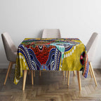 Custom NAIDOC Week 2024 Richmond Tiger Tablecloth Australia Aboriginal Dot Painting