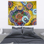 Custom NAIDOC Week 2024 Richmond Tiger Tapestry Australia Aboriginal Dot Painting