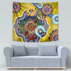 Custom NAIDOC Week 2024 Richmond Tiger Tapestry Australia Aboriginal Dot Painting